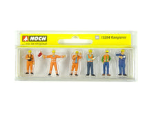 Laden Sie das Bild in den Galerie-Viewer, Modellbahn Figuren Set Rangierer MAX BÖGL, Noch H0 15284 neu OVP