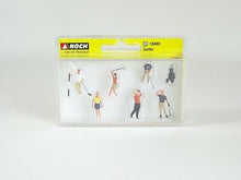 Laden Sie das Bild in den Galerie-Viewer, Modellbau Figuren Golfer, 6 Figuren + Zubehör, Noch H0 15885 neu, OVP