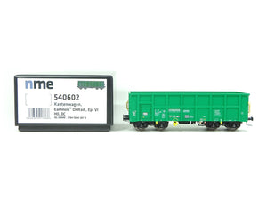 Kastenwagen Offener Güterwagen Eamnos On Rail, grün, NME H0 540602 neu OVP