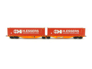 Güterwagen Wascosa Containertragwagen Typ Sggmrss "Essers", ACME H0 40386 neu OVP