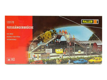 Laden Sie das Bild in den Galerie-Viewer, Modellbau Bausatz Fußgängerbrücke, Faller H0 120178 neu