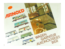 Laden Sie das Bild in den Galerie-Viewer, Güterwagenset Bierwagen Garnitur "Alkoholfreies Bier" Arnold N 0230 OVP