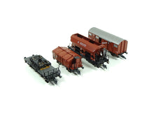 Laden Sie das Bild in den Galerie-Viewer, Güterwagen Set 4-teilig DB Epoche III Sonderserie, Fleischmann H0 95 5805 OVP
