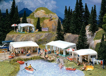 Laden Sie das Bild in den Galerie-Viewer, Faller H0 130503, Camping-Wohnwagen-Set, neu, OVP