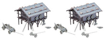 Laden Sie das Bild in den Galerie-Viewer, Bausatz Modellbau 2 Getreidespeicher, Faller H0 191749, neu