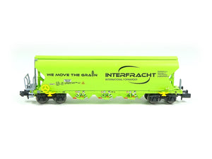 Getreidewagen Tagnpps 101m³ "INTERFRACHT" neongrün, NME N 214602 neu OVP