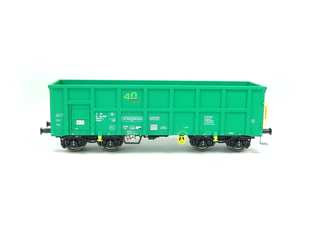 Offener Güterwagen Eamnos '40 Jahre On Rail' grün, NME H0 540656 AC neu OVP
