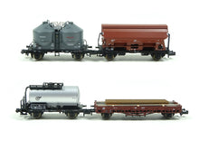 Laden Sie das Bild in den Galerie-Viewer, Minitrix N Güterwagen Set DB Epoche III mhi 18722 neu OVP
