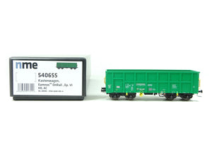 Kastenwagen Offener Güterwagen Eamnos On Rail, grün, NME H0 540655 AC neu OVP