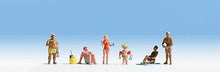Laden Sie das Bild in den Galerie-Viewer, Modellbahn Figuren Badende, 6 Figuren, handbemalt, Noch H015850 neu, OVP