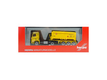 Laden Sie das Bild in den Galerie-Viewer, Herpa H0 310352, Mercedes Arocs Absetzkipper-Sattelzug Leonhard Weiss, neu, OVP
