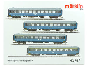 Personenwagen-Set Reisezugwagenset SJ 4-teilig, Märklin H0 43787 neu OVP