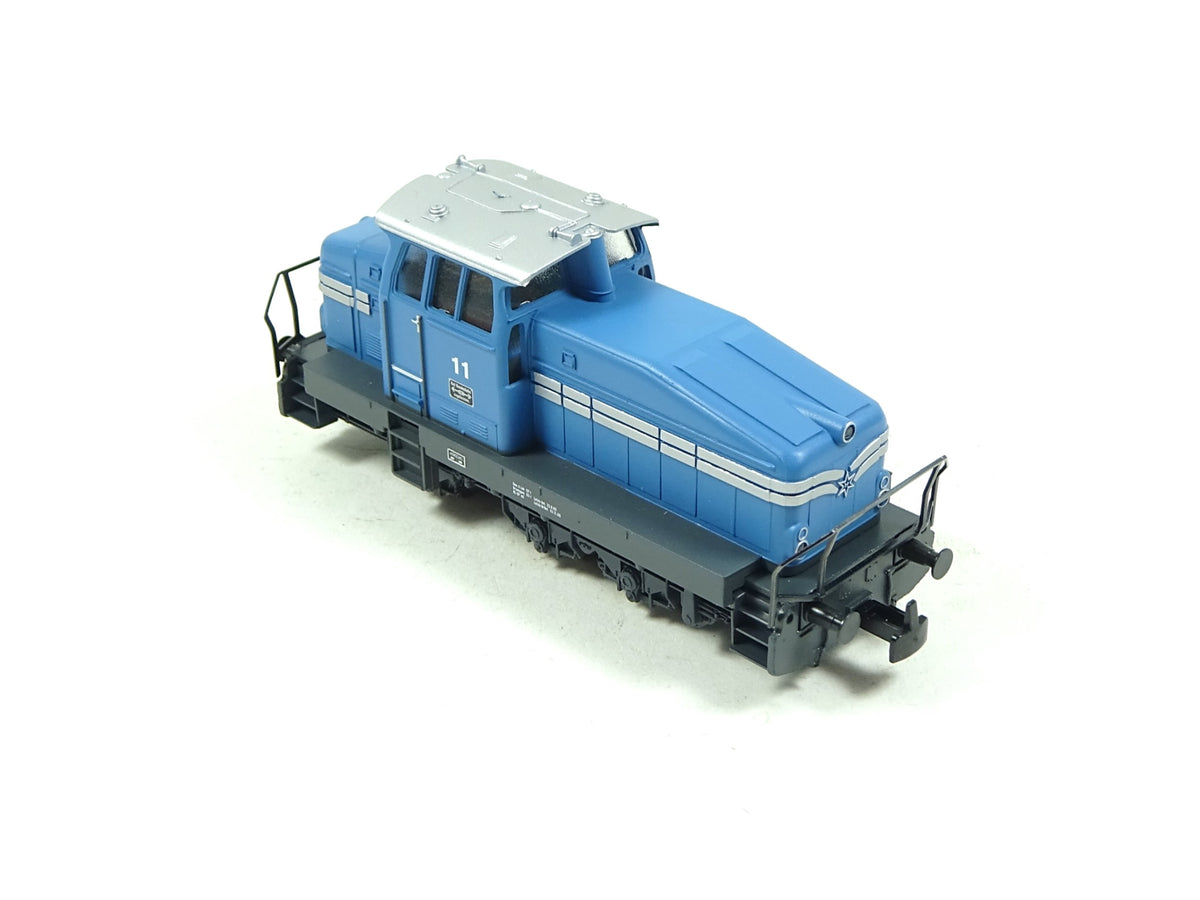 Een DHG-500 diesellocomotief voor spoortype HO. In originele doos
