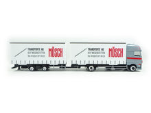 Laden Sie das Bild in den Galerie-Viewer, DAF XF SSC Volumen-Hängerzug "Arthur Mösch" (CH), Herpa H0 953184 neu OVP