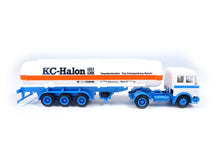 Laden Sie das Bild in den Galerie-Viewer, Herpa H0 Mercedes Benz Tanksattelzug KC-Halon Feuerlöschmittel OVP
