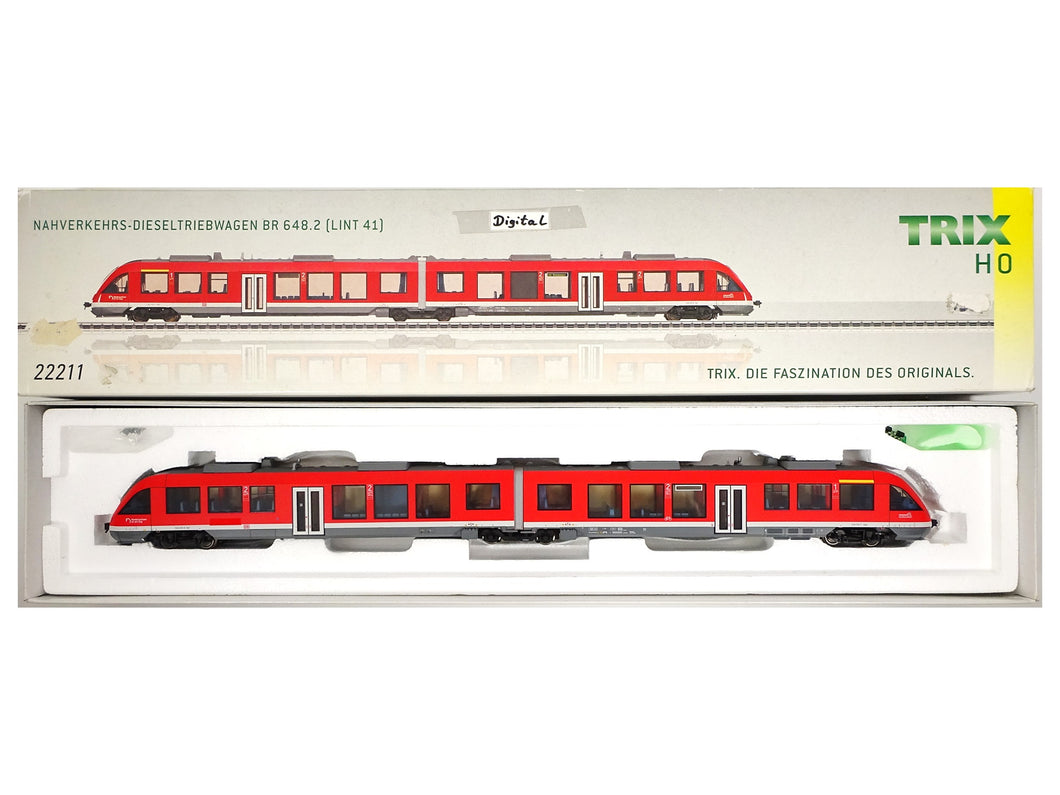 Trix H0 Nahverkehrs-Dieseltriebwagen BR 648.2 (LINT 41) DB digital 22211 OVP