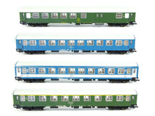 Laden Sie das Bild in den Galerie-Viewer, Sachsenmodelle H0 Reisezugwagen-Set "Balkan-Express" 4-teilig 14009 OVP
