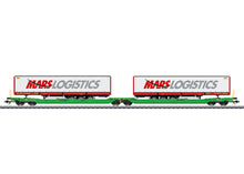 Laden Sie das Bild in den Galerie-Viewer, Märklin H0 Doppel-Taschenwagen Sdggmrss Spedition Mars CFL 47473 neu OVP
