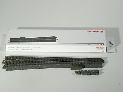 C Gleis Weiche schlank links, Märklin H0 24711 neu OVP