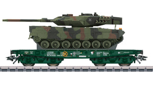 Märklin H0 Schwerlast-Flachwagen Rlmmps Leopard 2A6 Bundeswehr 48843 neu OVP