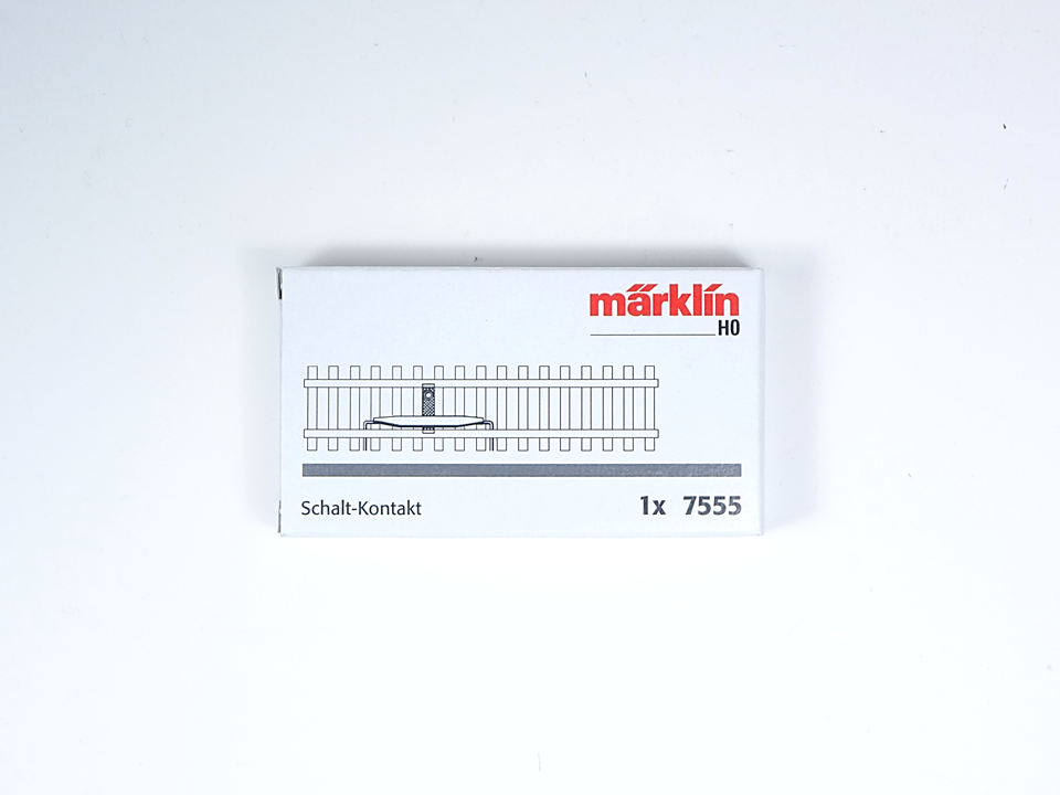 Schaltkontakt Reed Kontakt f C + K Gleis, Märklin H0 7555 neu, OV