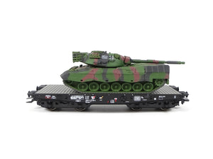 Märklin H0 Schwerlast-Flachwagen Rlmmps Leo 1A1 48878 neu OVP