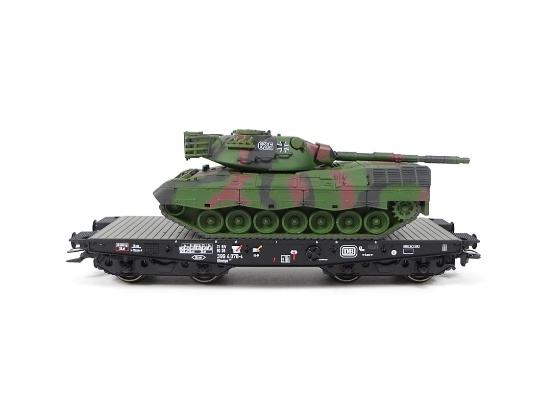 Märklin H0 Schwerlast-Flachwagen Rlmmps Leo 1A1 48878 neu OVP