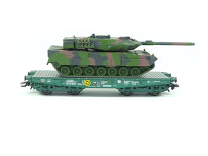 Märklin H0 Schwerlast-Flachwagen Rlmmps Leopard 2A6 Bundeswehr 48871 neu OVP