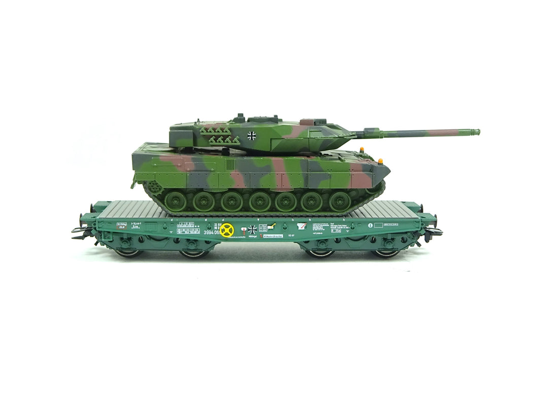 Märklin H0 Schwerlast-Flachwagen Rlmmps Leopard 2A6 Bundeswehr 48843 neu OVP