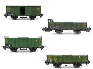 Trix Express Umbau H0 4 Güterwagen K.Bay.Sts.B. 3631 23563 3402 aus21250