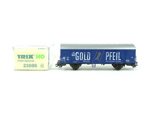 Trix H0 gedeckten Güterwagen Glmhs 50 Gold Pfeil DB, 23886 OVP