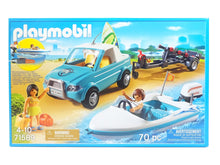Laden Sie das Bild in den Galerie-Viewer, PLAYMOBIL® Summer Fun Surfer- Pickup mit Speedboat 71589

