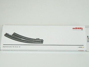 C – Gleis Bogen Weiche schlank rechts, R 3, Märklin H0 24772 neu