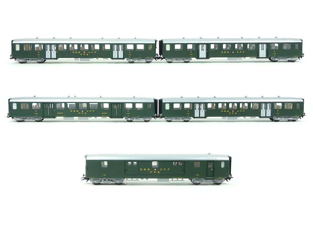 Personenwagen Leichtstahlwagen Set SBB Trix H0 23134 neu OVP