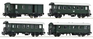 Roco H0 Personenwagen 4-tlg. Set: Nebenbahnzug ÖBB 6200050 neu OVP