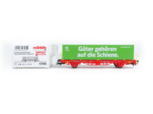 Laden Sie das Bild in den Galerie-Viewer, Märklin H0 Güterwagen Container-Tragwagen Lgs 580 DB AG 47585 neu OVP
