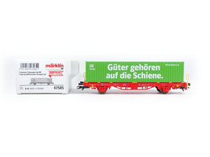 Märklin H0 Güterwagen Container-Tragwagen Lgs 580 DB AG 47585 neu OVP