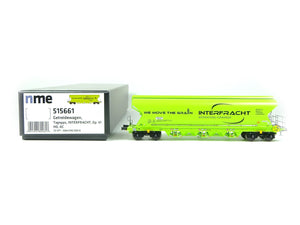 NME H0 Getreidewagen INTERFRACHT neongrün Tagnpps 515661 AC neu OVP
