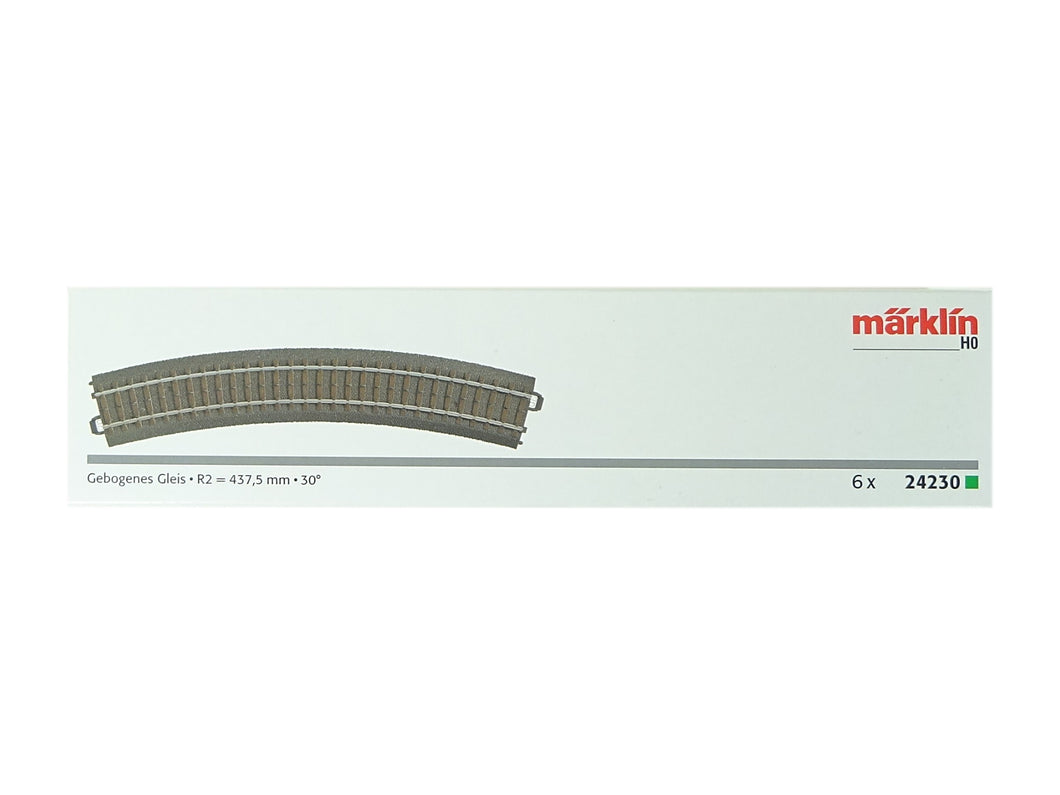 Märklin H0 C Gleis Gleise gebogen 6 Stück R2 24230 neu OVP