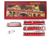 Laden Sie das Bild in den Galerie-Viewer, Bemo H0m DC Zugset Ge 4/4 I RhB &quot;Davoser Pendelzug&quot; 7252 100 OVP - Bastler
