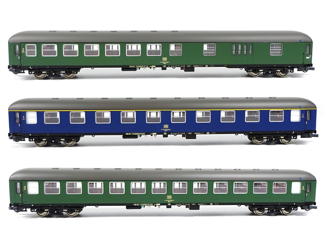 Roco H0 Schnellzug Wagen Set „Hispania-Express“ DB 3 tlg. 6200051 neu OVP