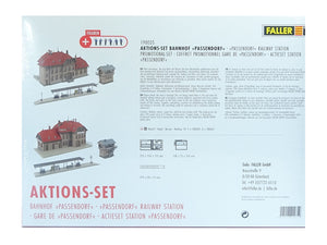 Faller H0 Modellbau Bausatz Aktions-Set Bahnhof Passendorf 190035 neu OVP