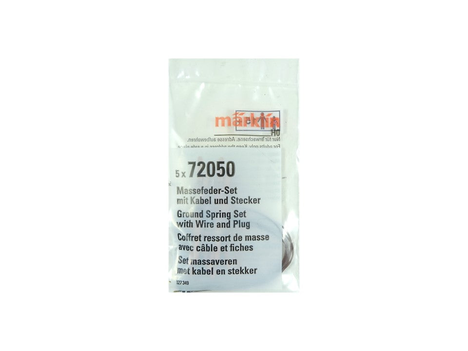 Ersatzteil Beleuchtung Massefeder Set m. Kabel u. Stecker 5 St., Märklin H0 72050 neu