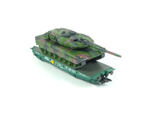 Laden Sie das Bild in den Galerie-Viewer, Märklin H0 Schwerlast-Flachwagen Rlmmps Leopard 2A6 Bundeswehr 48871 neu OVP
