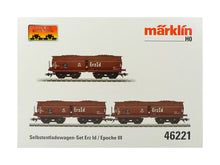 Laden Sie das Bild in den Galerie-Viewer, Märklin H0 Selbstentladewagen-Set Erz Id DB 46221 neu OVP
