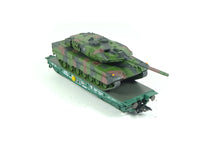 Laden Sie das Bild in den Galerie-Viewer, Märklin H0 Schwerlast-Flachwagen Rlmmps Leopard 2A6 Bundeswehr 48870 neu OVP
