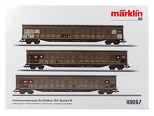 Laden Sie das Bild in den Galerie-Viewer, Märklin H0 Schiebewandwagen-Set Habbins 354 DB Cargo gealtert 48067 neu OVP
