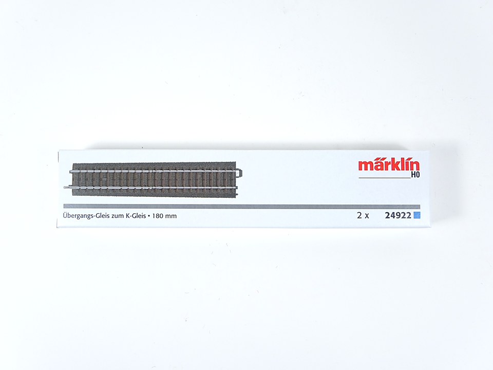 Märklin H0 C Gleis Übergangsgleise zum K Gleis 2 x 24922 neu OVP