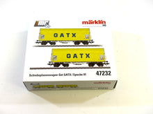 Laden Sie das Bild in den Galerie-Viewer, Märklin H0 Güterwagen Schiebeplanenwagen Set GATX 2-tlg. 47232 neu OVP
