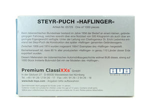 BUB H0 Steyr-Puch "Haflinger" 700 AP 4er Set 05729 OVP